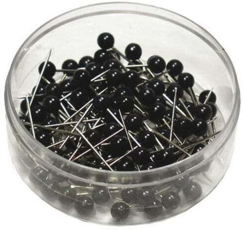 Pins Black 100 pcs