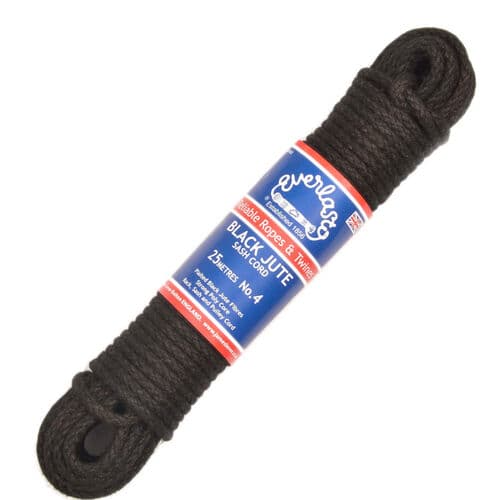 Black Sash Cord - 10m (Black) 10mm
