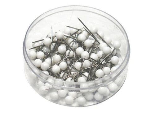Pins White 100pcs
