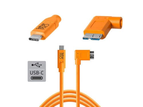 Tether Tools USB-C to 3. Micro -B Right Angle 4.6m