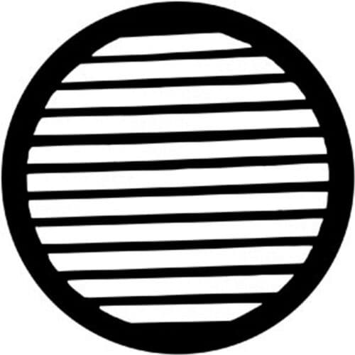 Rosco Standard Steel Gobo #77739 - Parallel Breakup