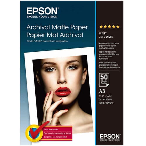 Epson A3 Archival Matte photopaper
