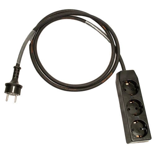 Power Extension Cable 5m w/ 3-way Splitter