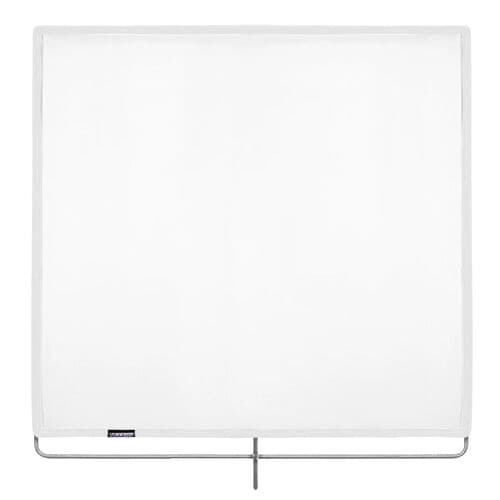 48x48" Artificial Silk White (1/4) Flag